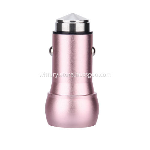 Dual USB 2.4A Metal Car Charger